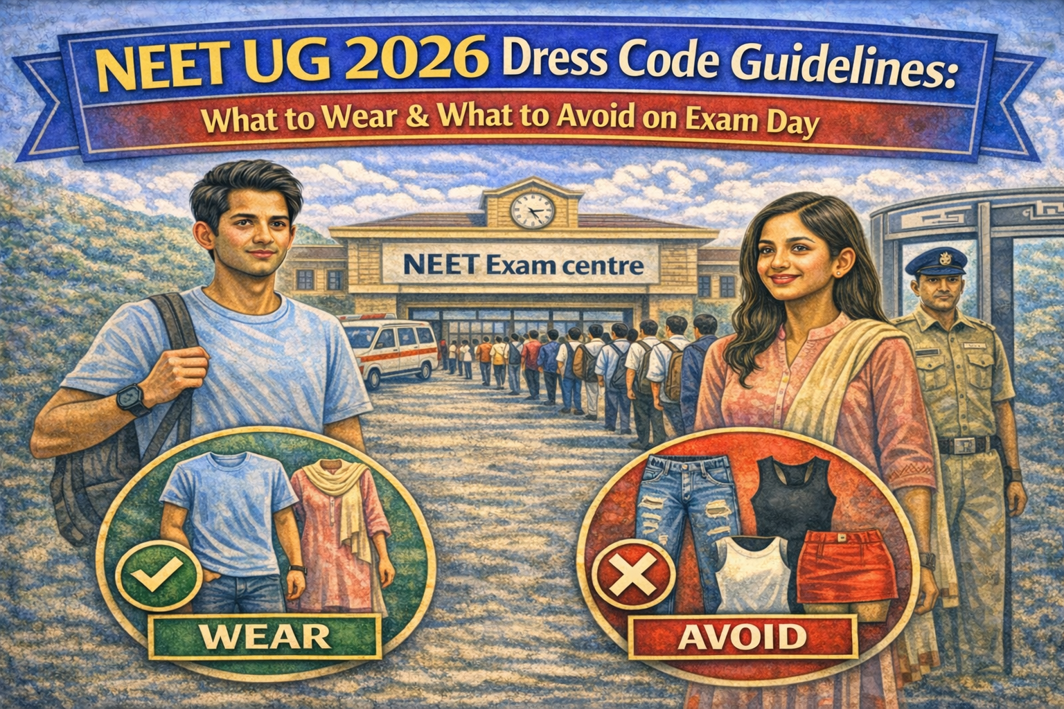 NEET UG 2026 Dress Code Guidelines: What to Wear & What to Avoid on Exam Day